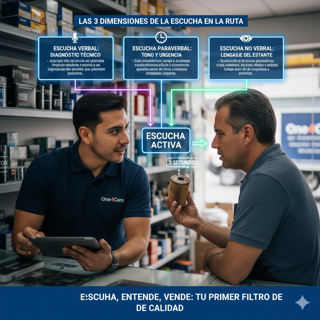 Noticia sobre repuestos: Título: La Escucha Activa: Tu herramienta más poderosa en el mostrador