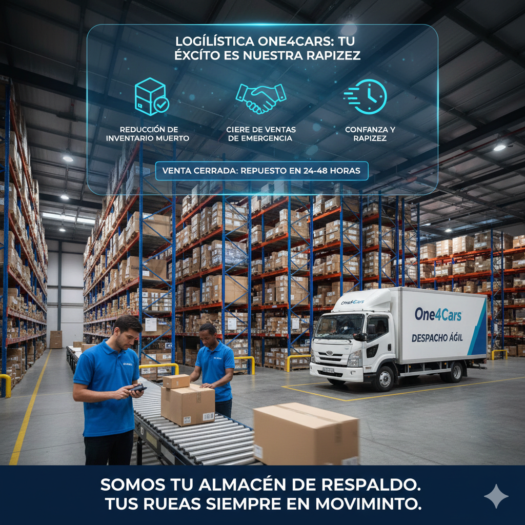 Noticia sobre repuestos: Logística One4Cars: Por qué la rapidez es tu mejor herramienta de cierre